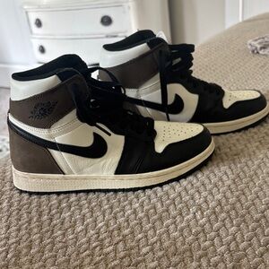 Nike Retro Air Jordan Moca/Black High-Top Sneakers
